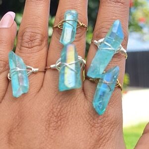 Cristal Ring,Wire Wrapped Ring, Stone Ring